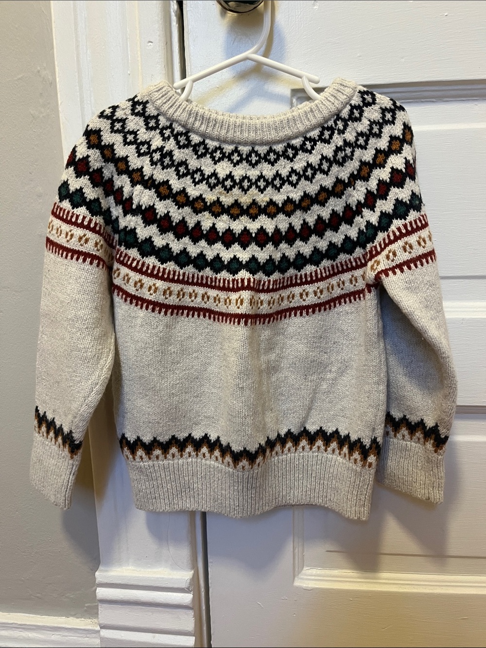 Cozy Cream Fair Isle Sweater